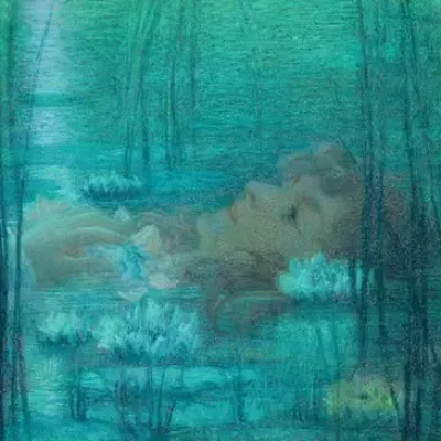 Lucien levy dhurmer ophelie 1900