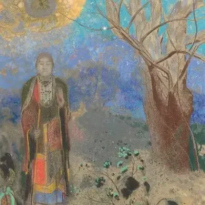 Odilon redon le bouddha 1906 907 pastel sur papier